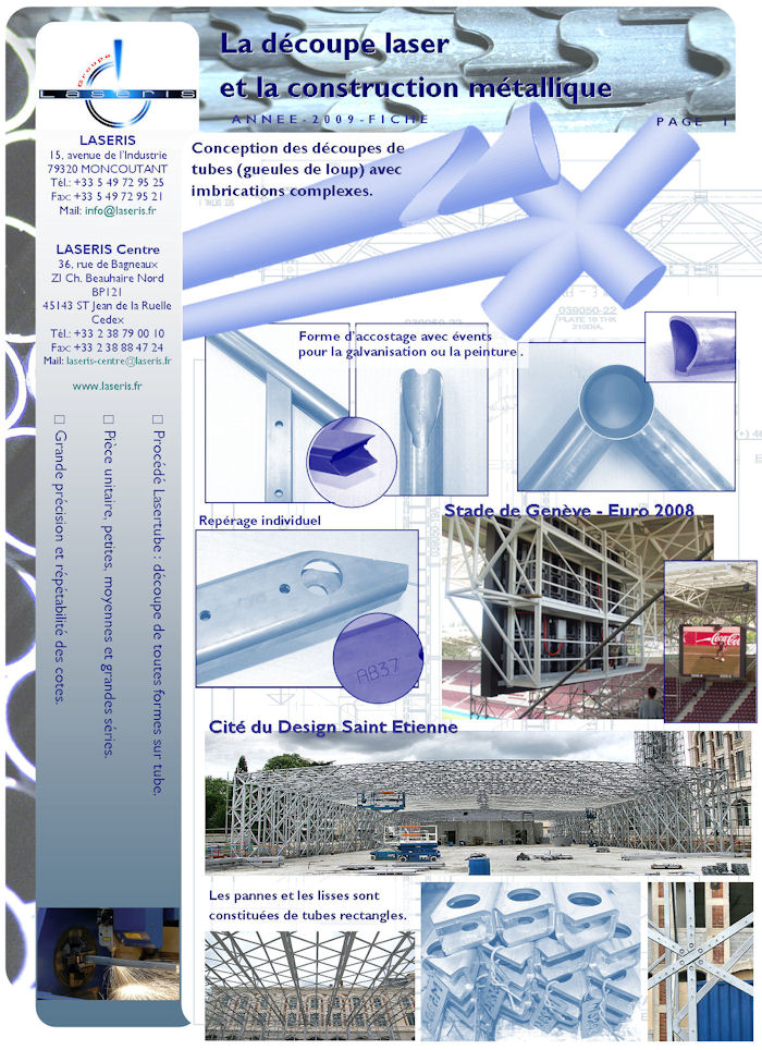 Fiche la découpe laser et la construction métallique Page1